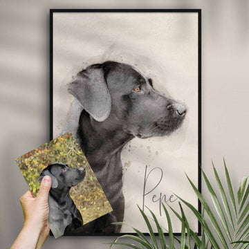 Hundeportrait – Dein treuer Begleiter als Kunstwerk