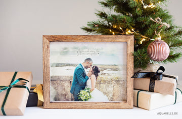 Einzigartiges Weihnachtsgeschenk: Hochzeitsgemälde voller Liebe und Festlichkeit