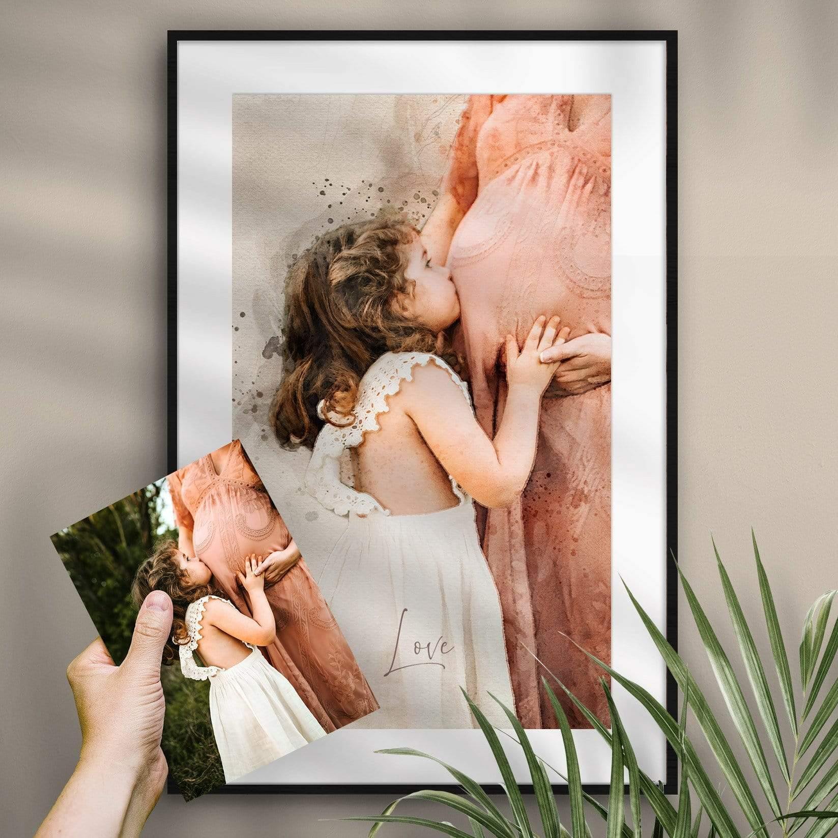 Personalisiertes Gemälde - AQUARELLS