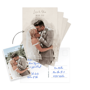 Personalisierte Postkarte