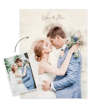 Hochzeit Gemälde nach Fotovorlage