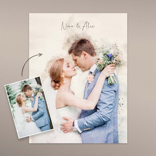 Wedding painting from photo