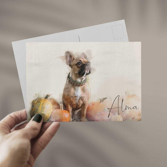 Personalisierte Postkarte in Aquarell gemalt 🖌