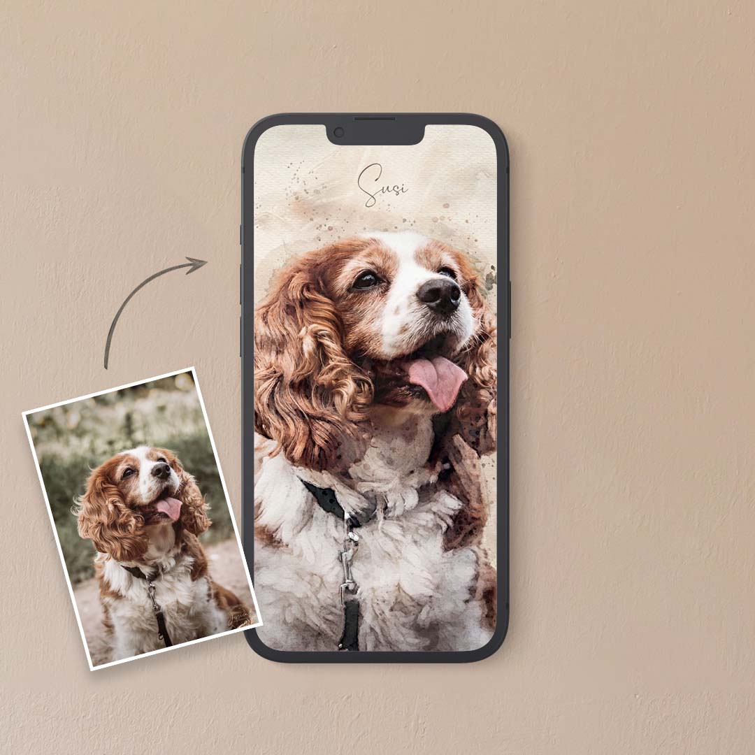 Digitales AQUARELLS wird digital per Mail zugestellt. Das Bild kann dann für den Online-Bereich (z. B. Instagram) verwendet und selbst ausgedruckt werden.