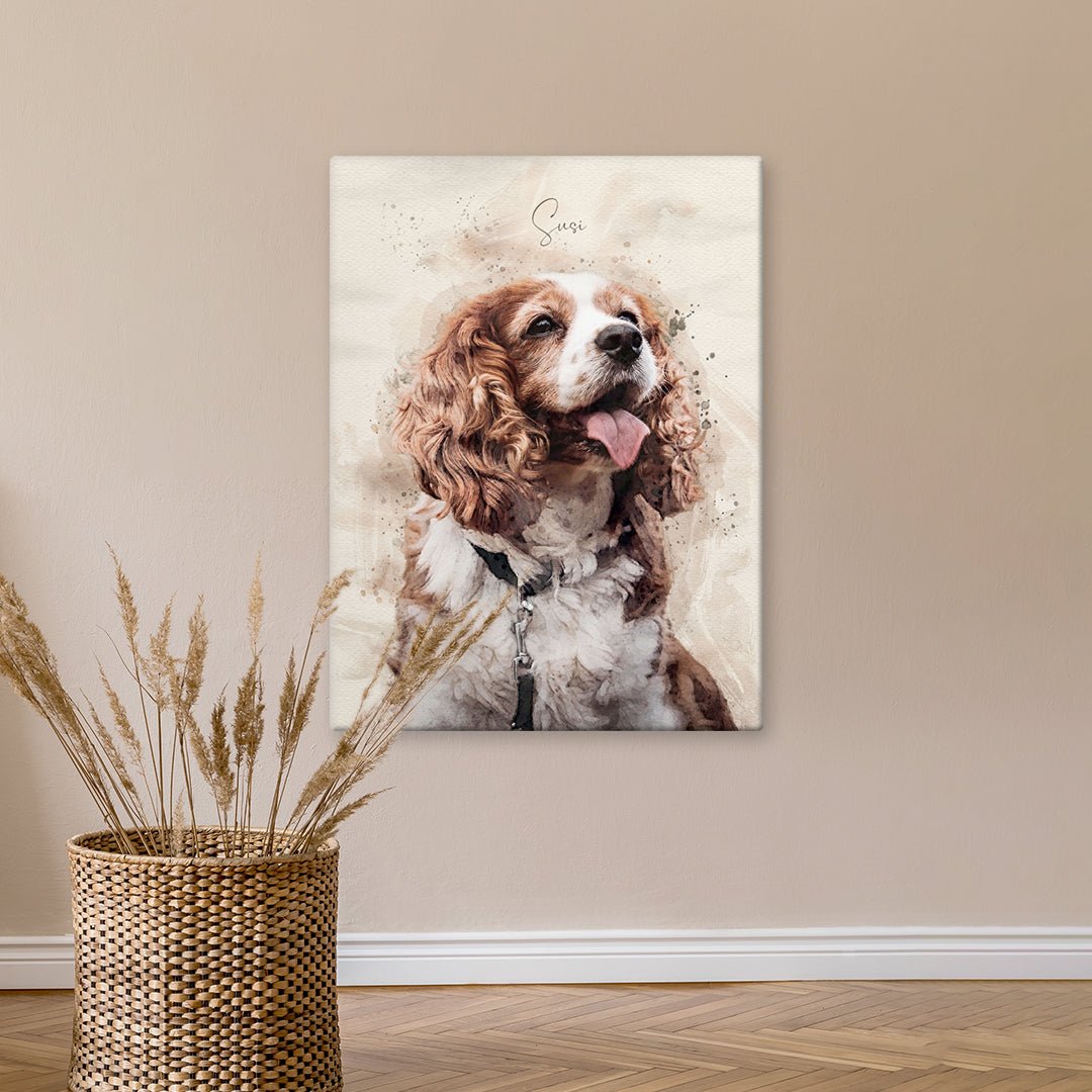 Personalisiertes Gemälde von Hund in XXL-Größe