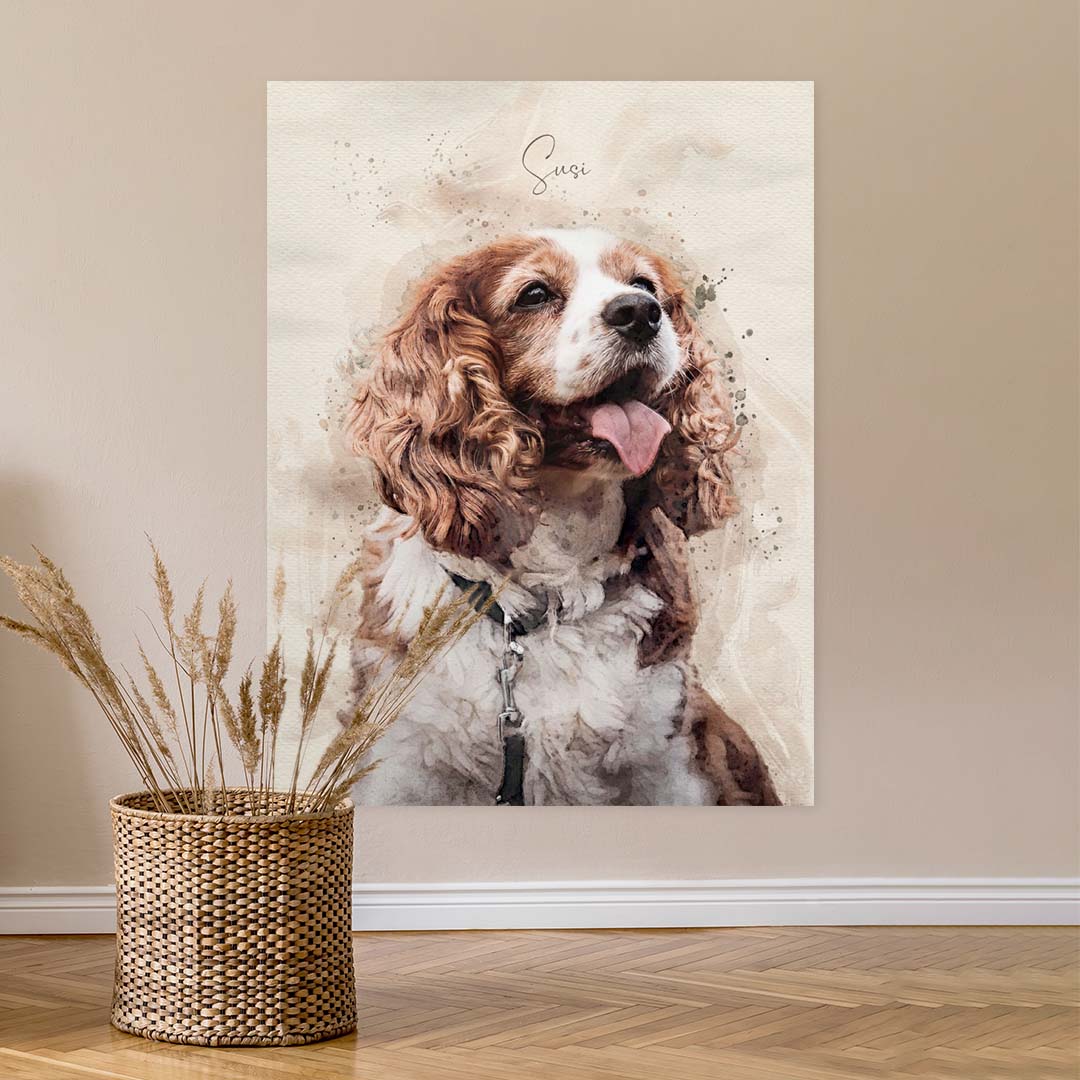 Wir gestalten jedes Hundeportrait mit viel Liebe