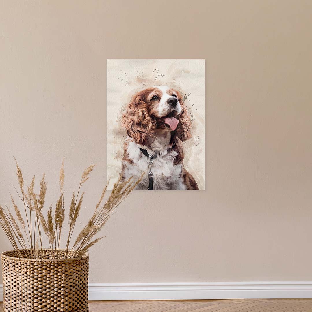 Hundeportrait nach Foto: Mit viel Liebe für dich gestaltet