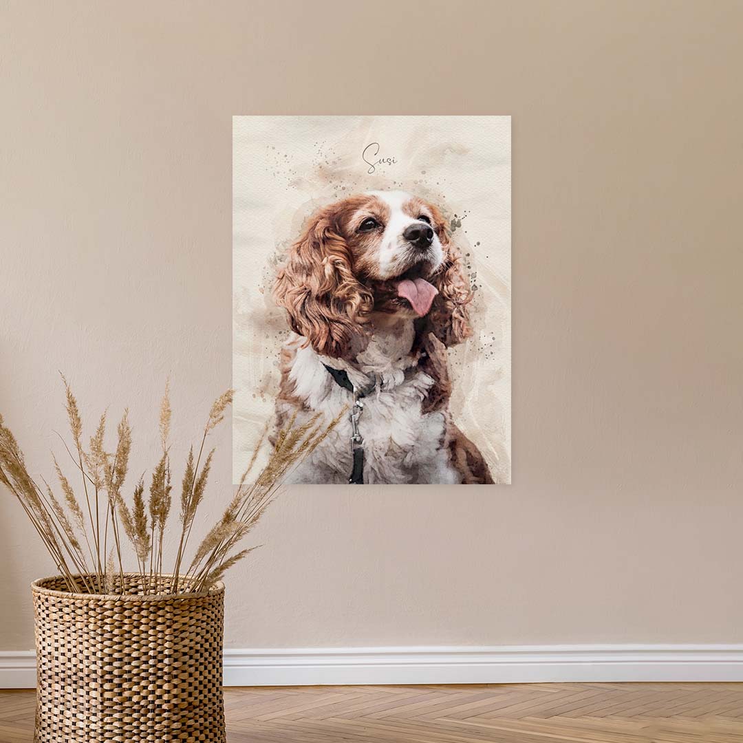Mit Liebe zum Detail verwandeln wir dein Foto in ein personalisiertes Gemälde.