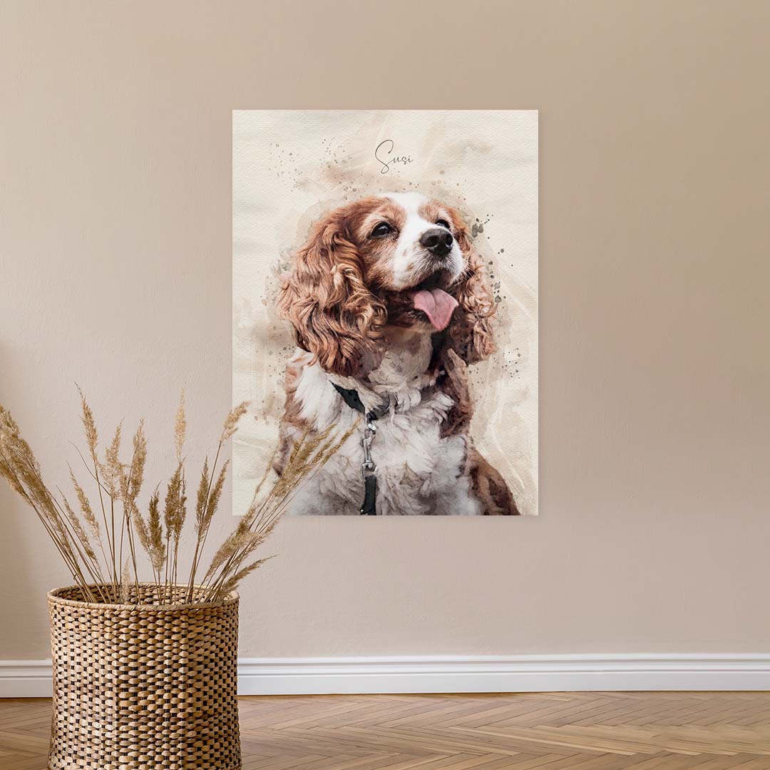 Wir zeichnen mit viel Herzblut dein ganz persönliches Hundeportrait