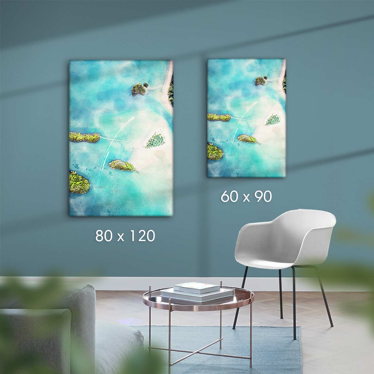 Strand Bahamas von oben - AQUARELLS