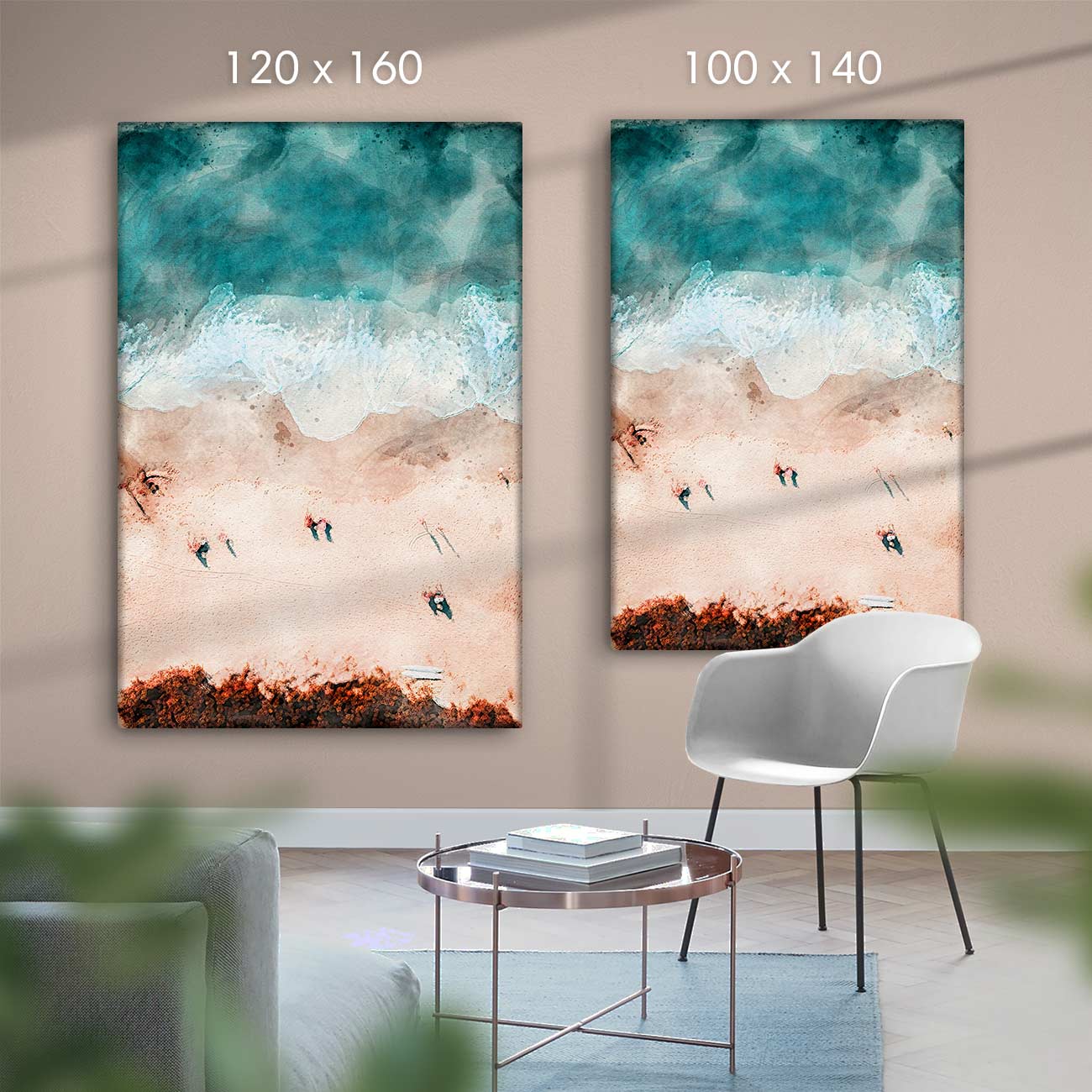Strand von oben - AQUARELLS