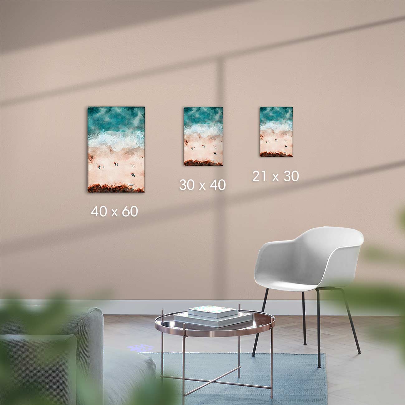 Strand von oben - AQUARELLS