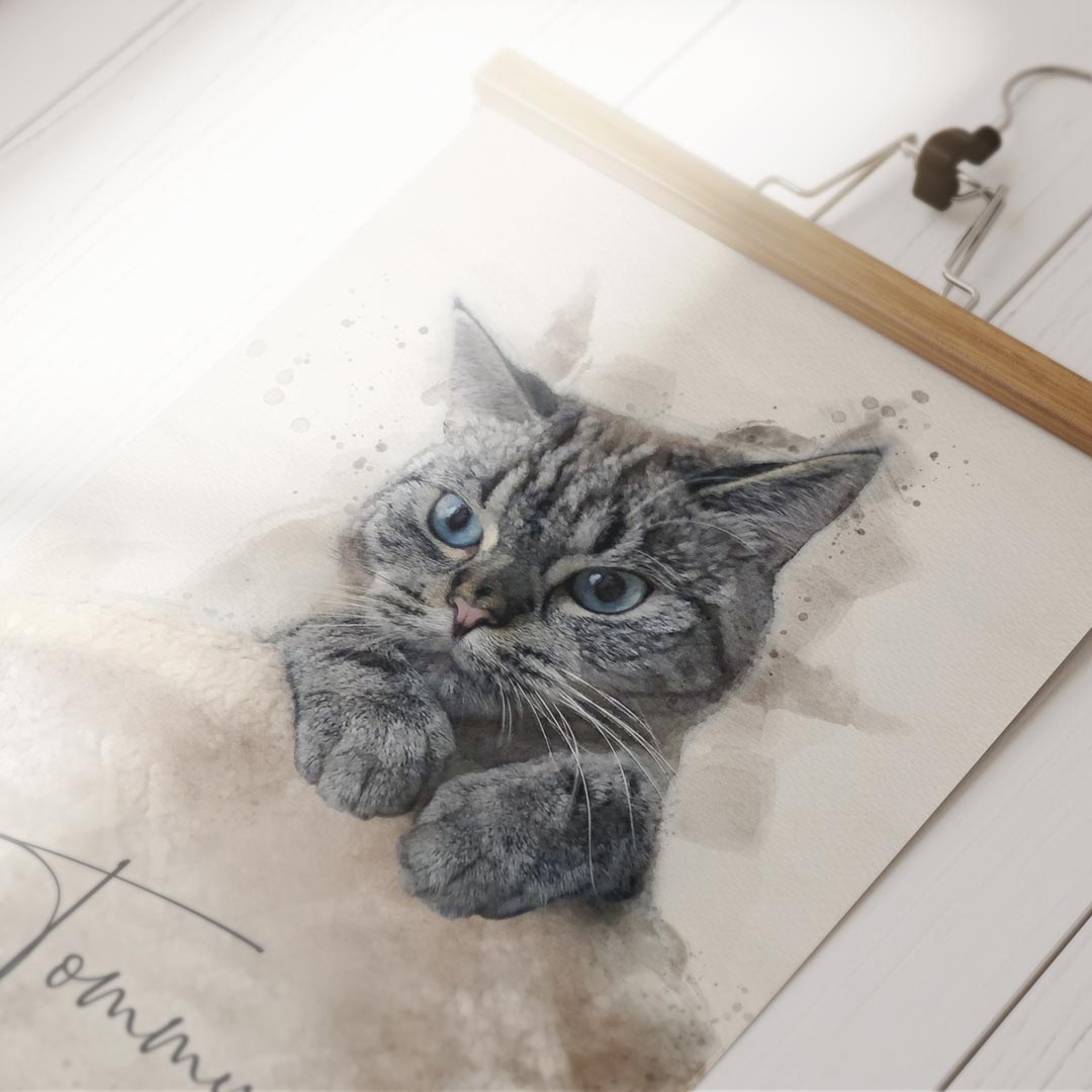 Persönliches Geschenk für Katzenliebhaber oder Andenken.