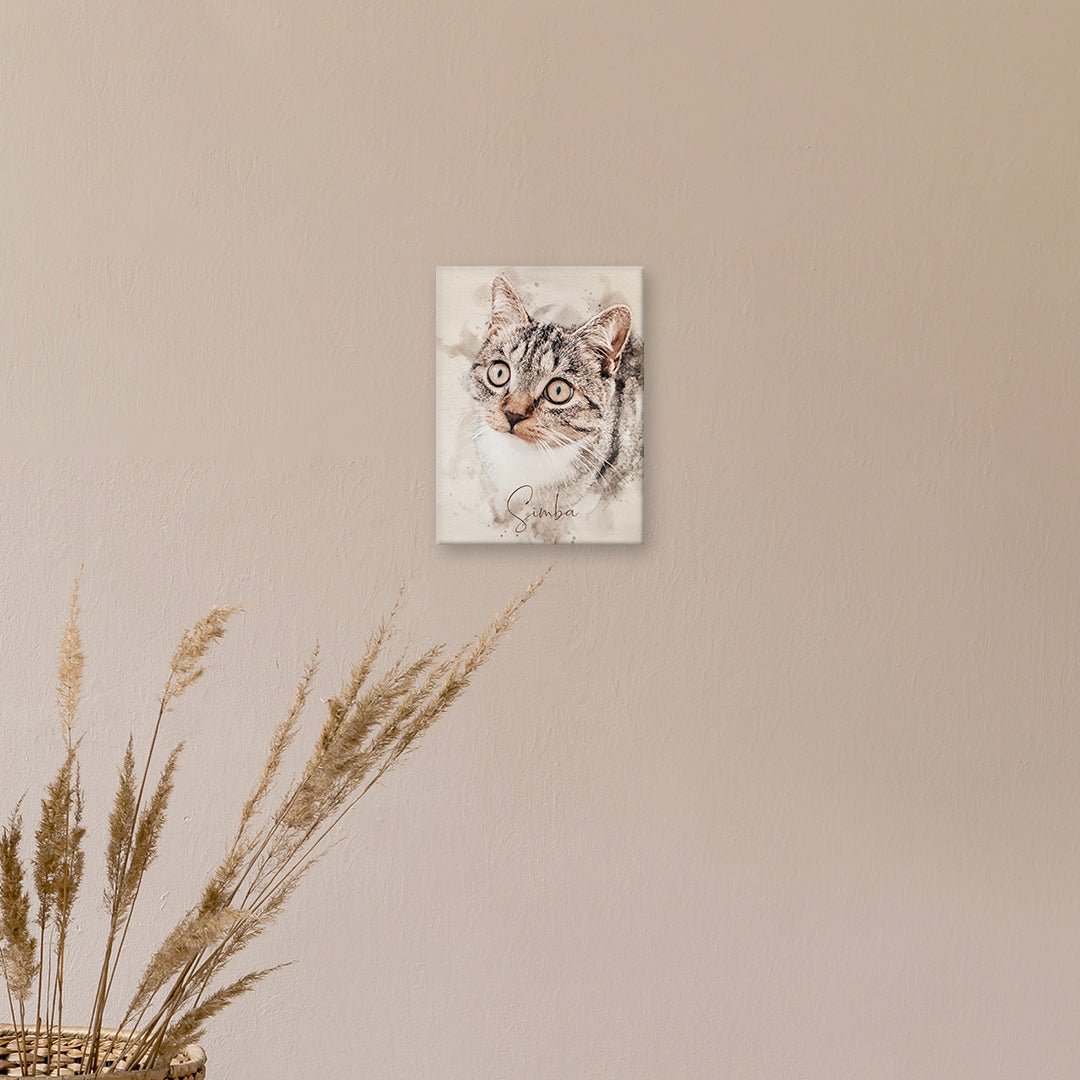 Aus deinem Foto entsteht ein personalisiertes Gemälde für die Ewigkeit. Leinwand in 20 x 30 cm.