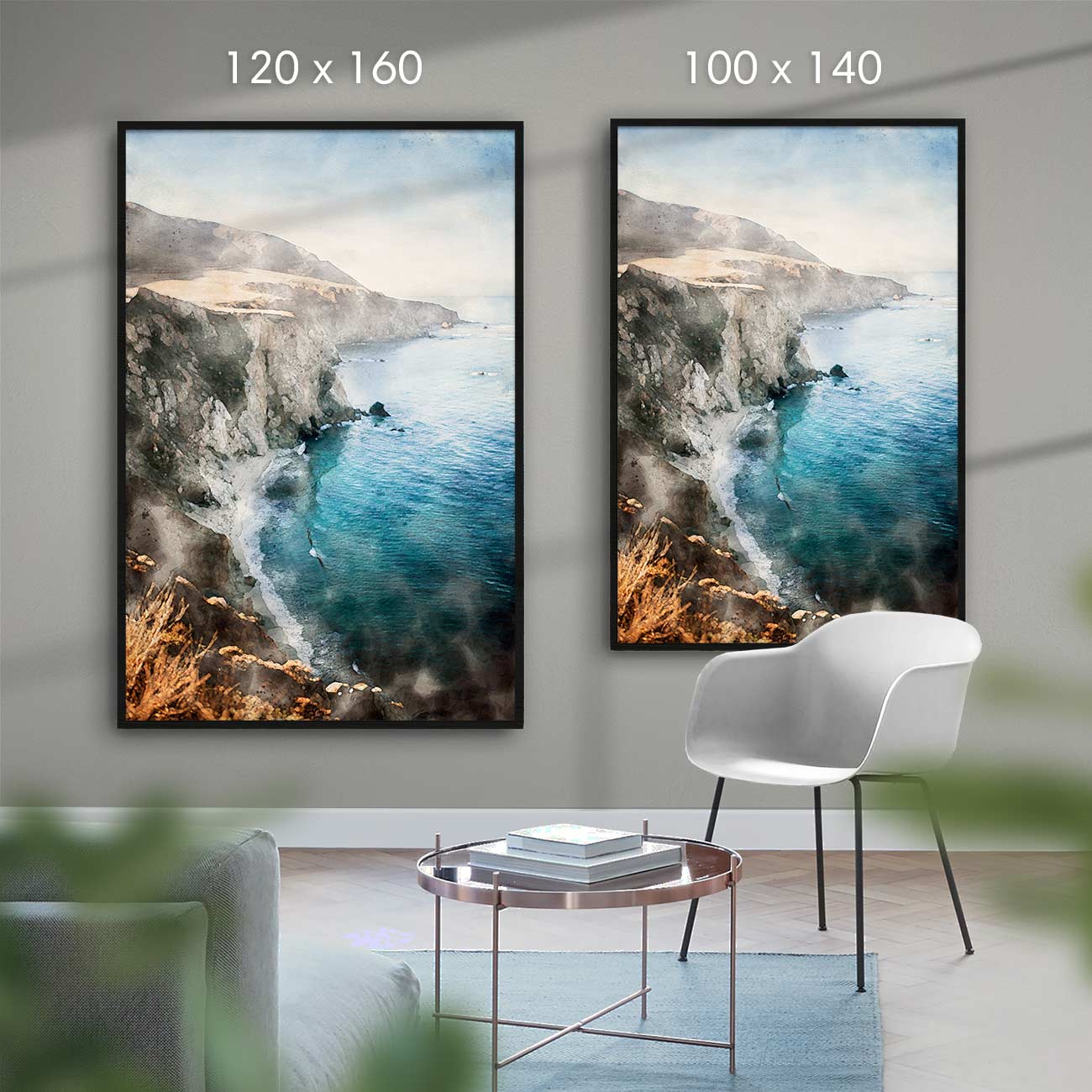 Felsen am Meer - AQUARELLS