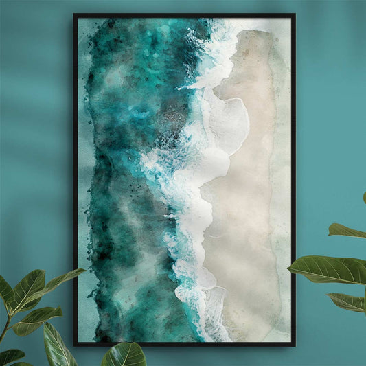 Nordsee Strand von oben - AQUARELLS
