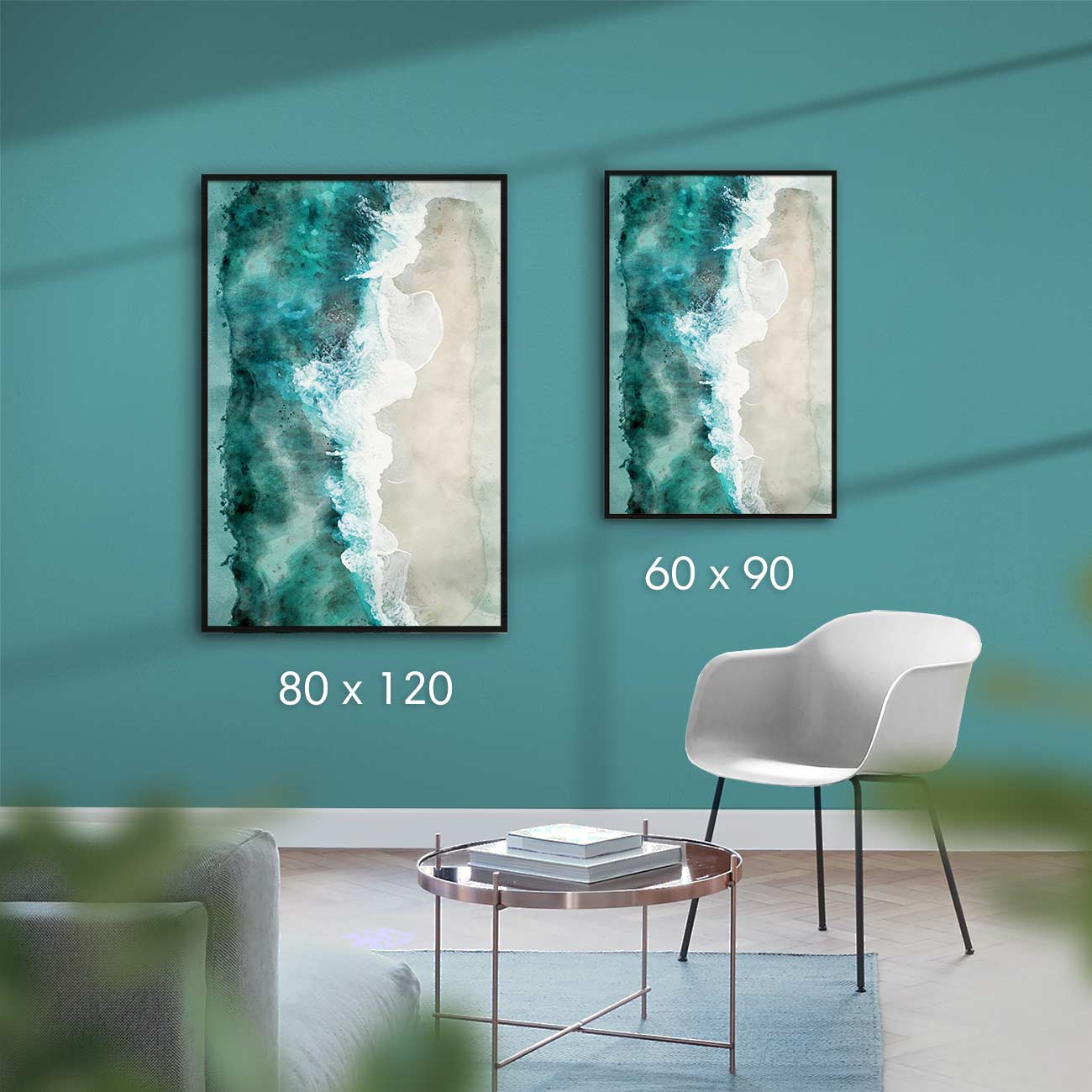 Nordsee Strand von oben - AQUARELLS