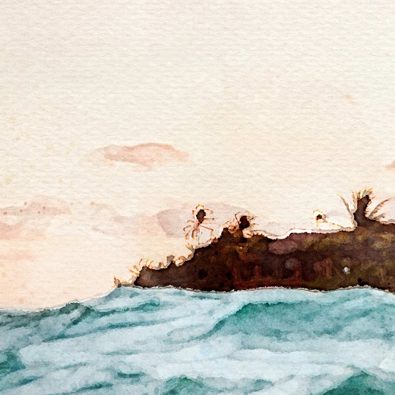 Meer mit Sonnenaufgang als Leinwand