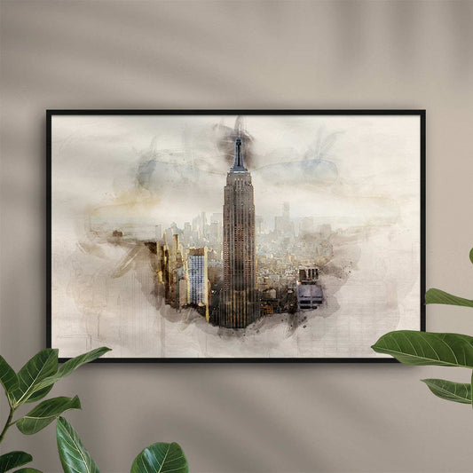 New York Empire State Building - AQUARELLS