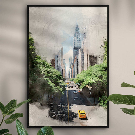 New York Street - AQUARELLS
