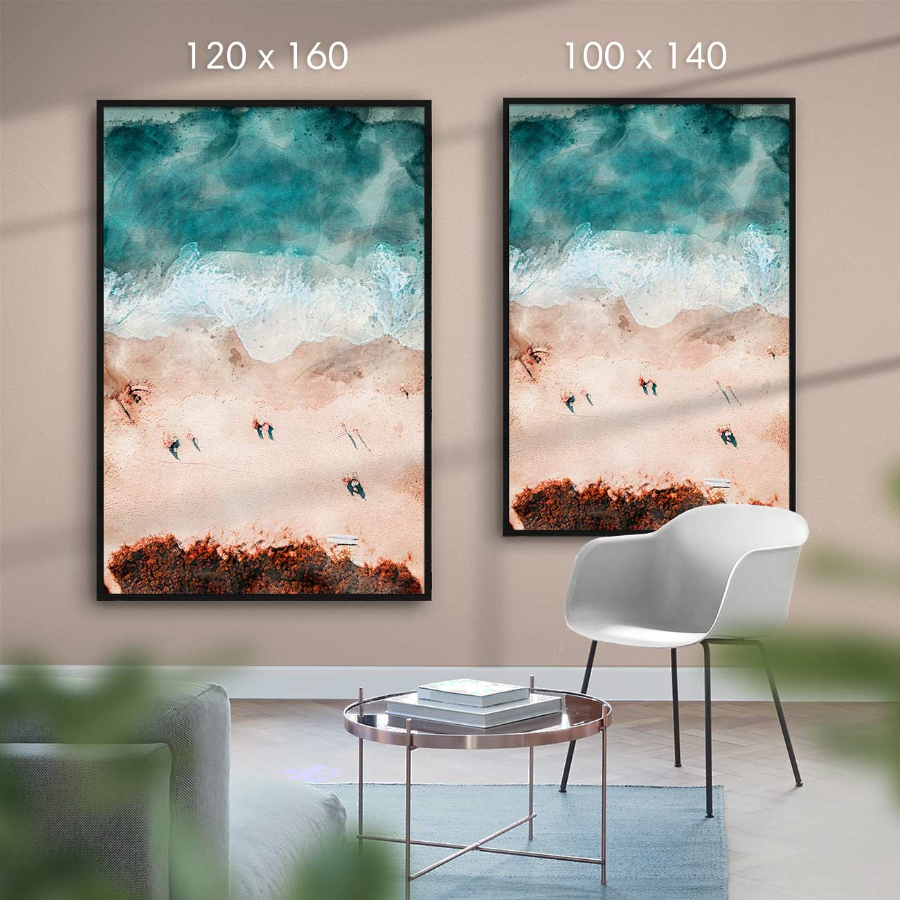 Strand von oben - AQUARELLS