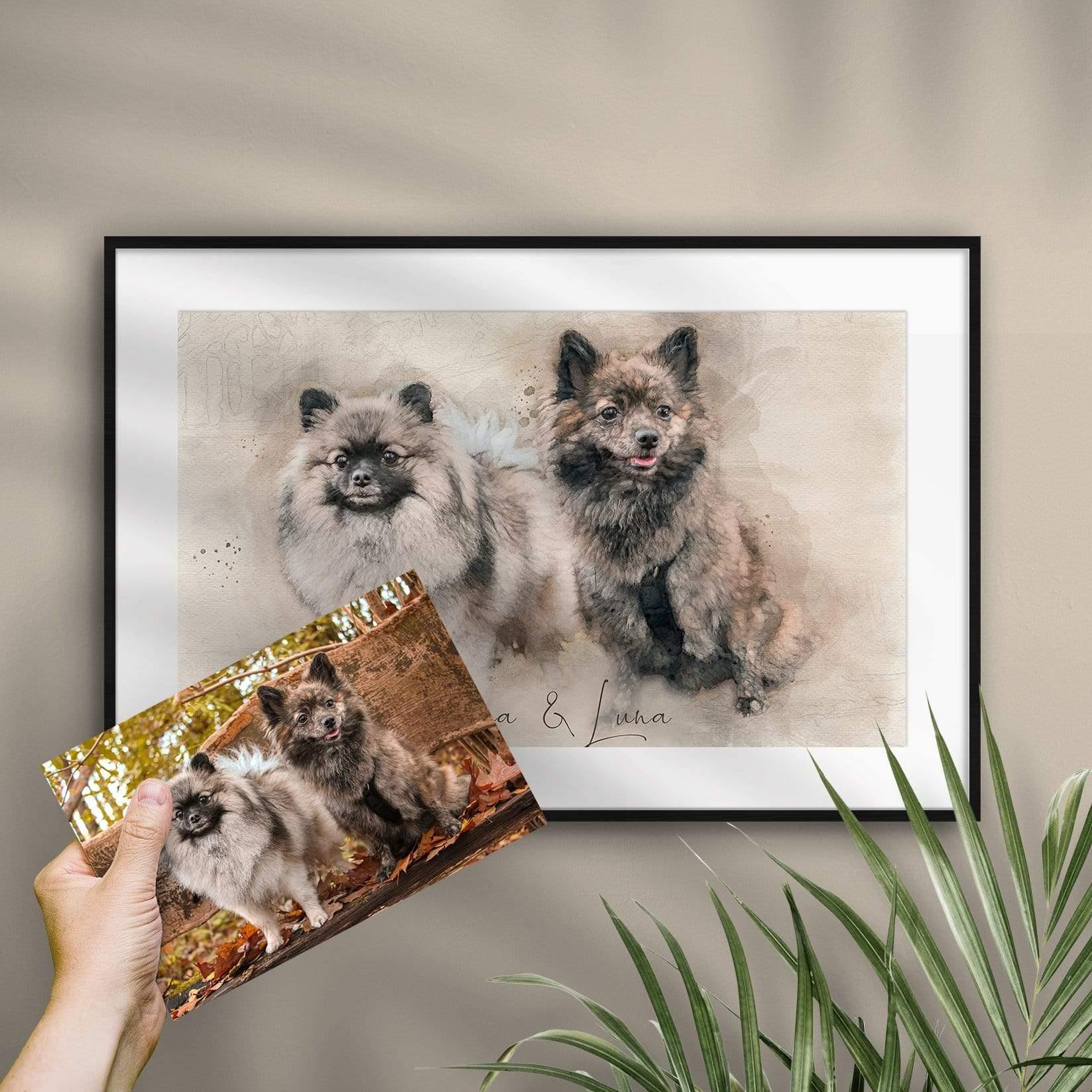 Personalisiertes Gemälde - AQUARELLS