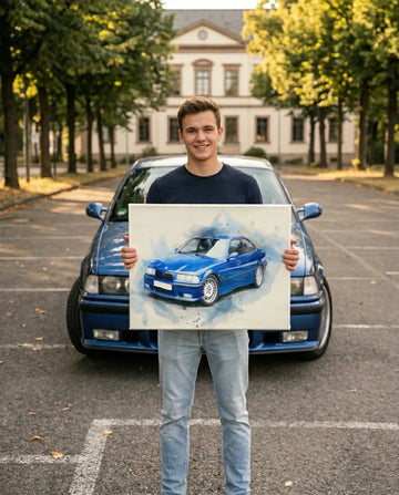 Die Geschichte deines ersten Autos: Verwandle Erinnerungen in Kunst