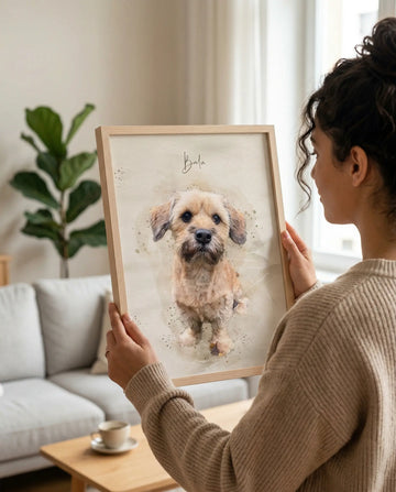 Balu im Aquarell-Fokus: Warum dein Hund mehr als nur ein Foto verdient