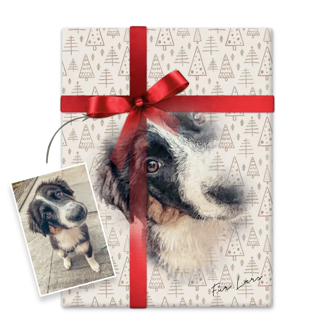 Weihnachtsgeschenk Gemälde nach Fotovorlage